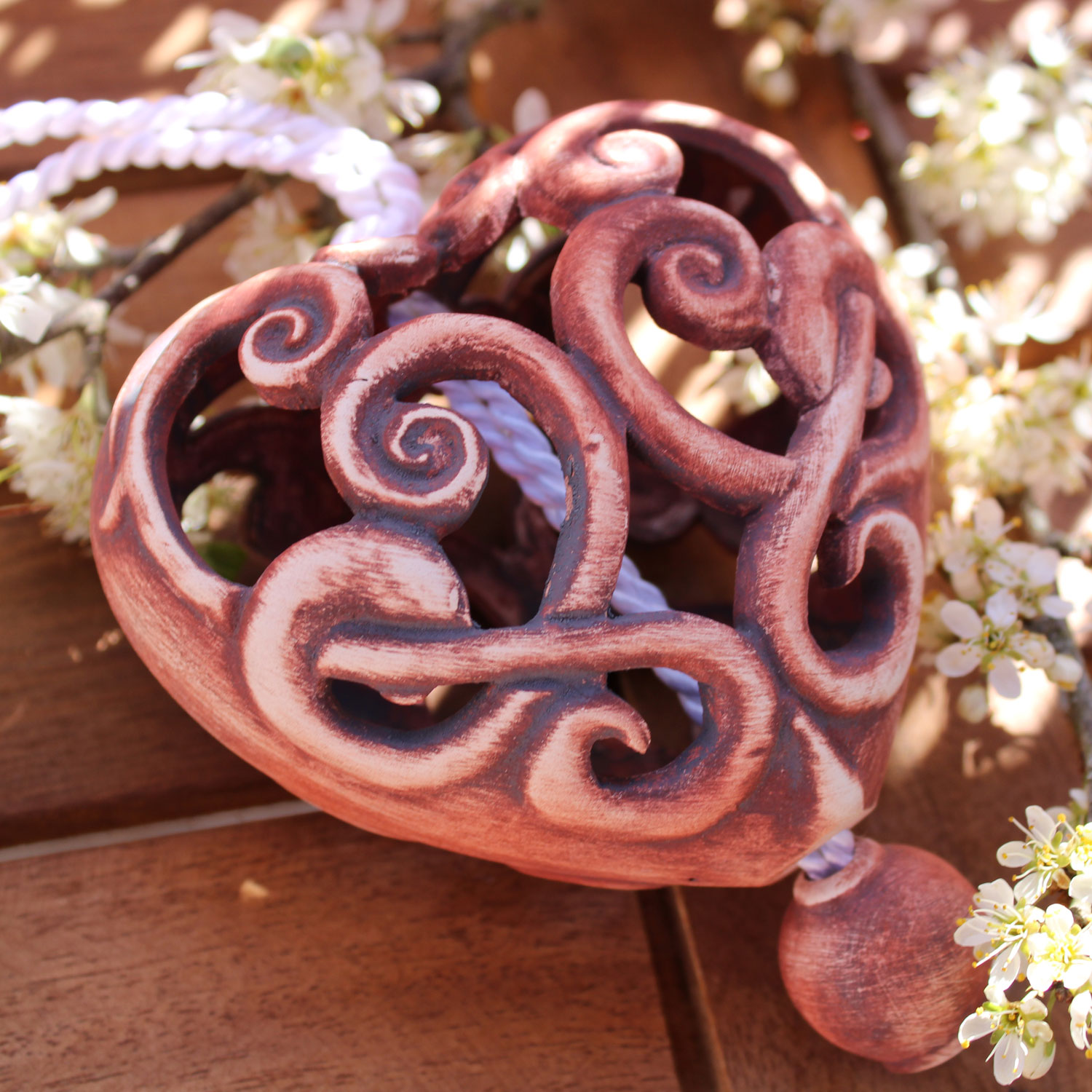 Herz "Patina Eisen" in Geschenkbox