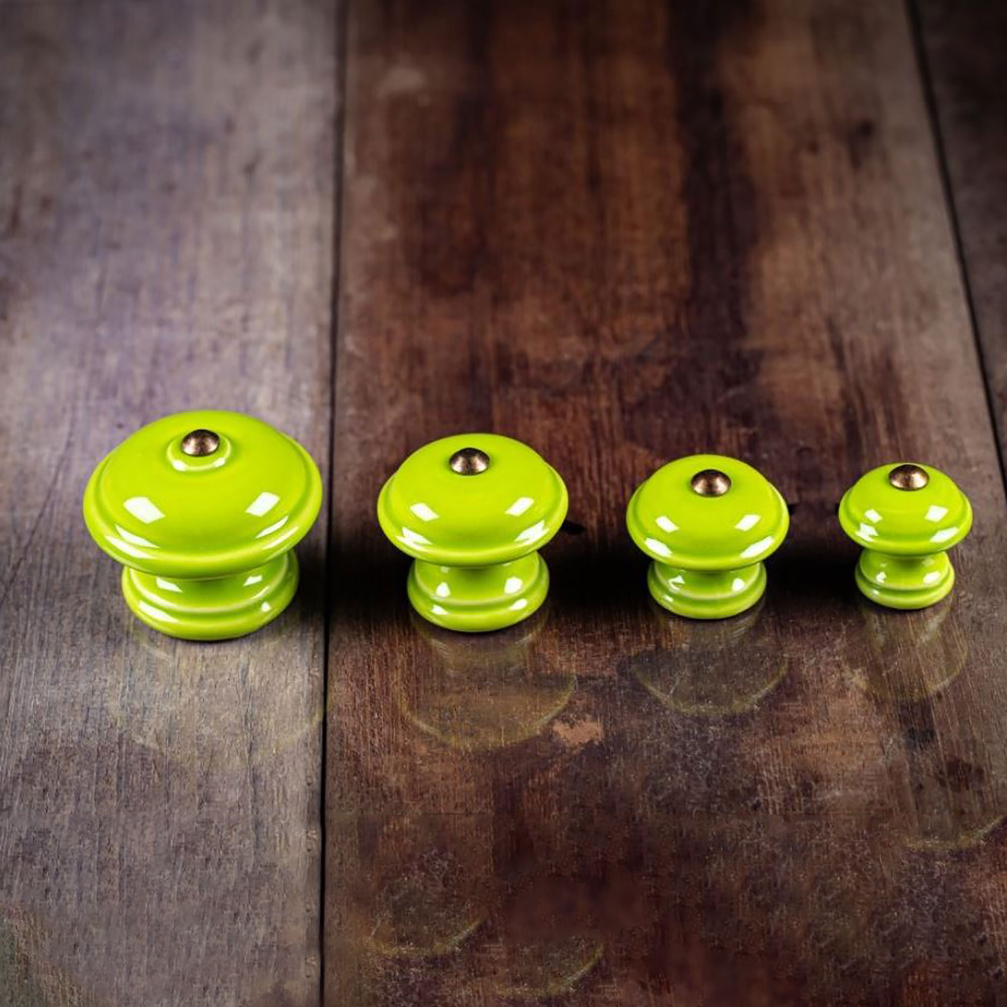 Porzellan Knauf Glatt - Hellgrün