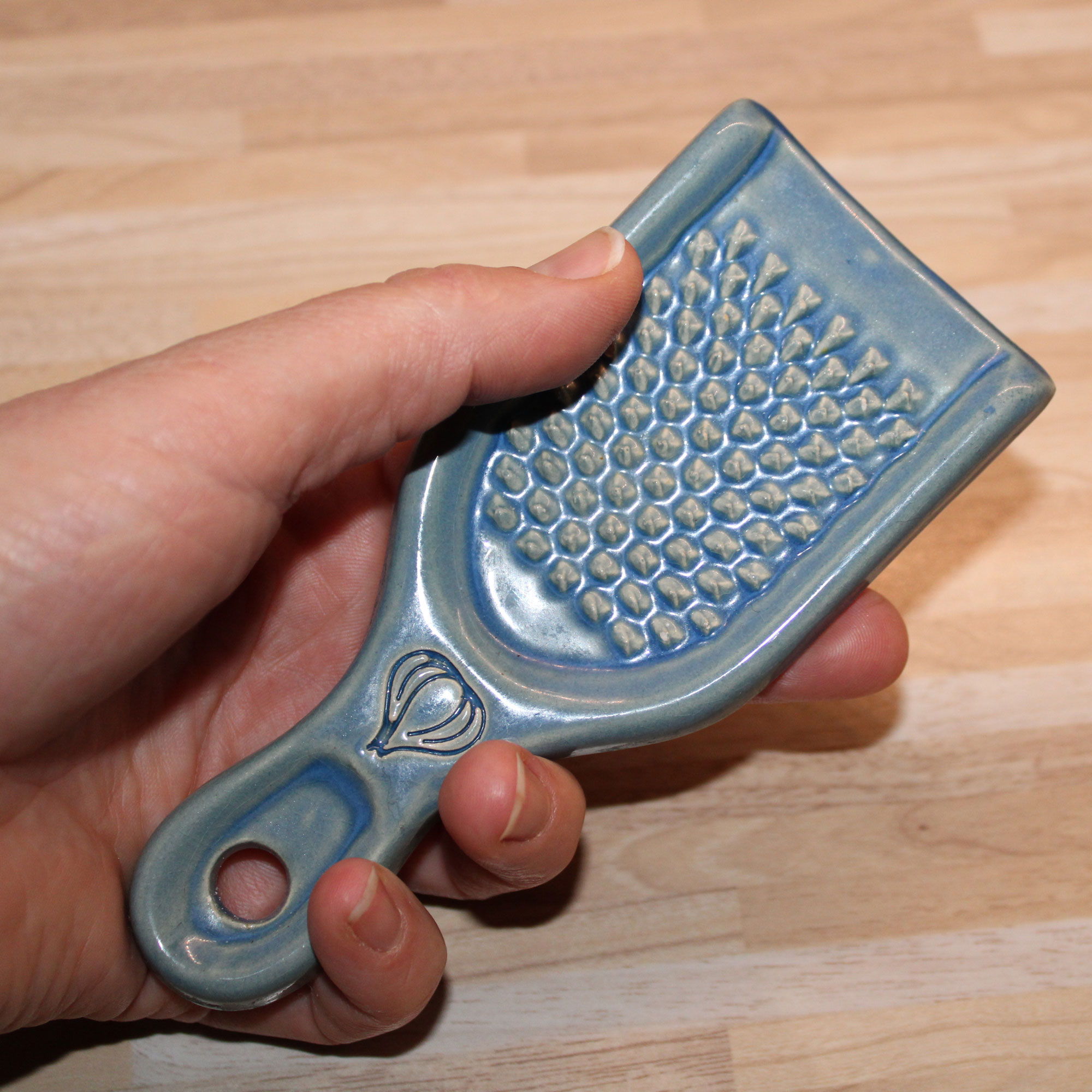 Knoblauchreibe - Blau