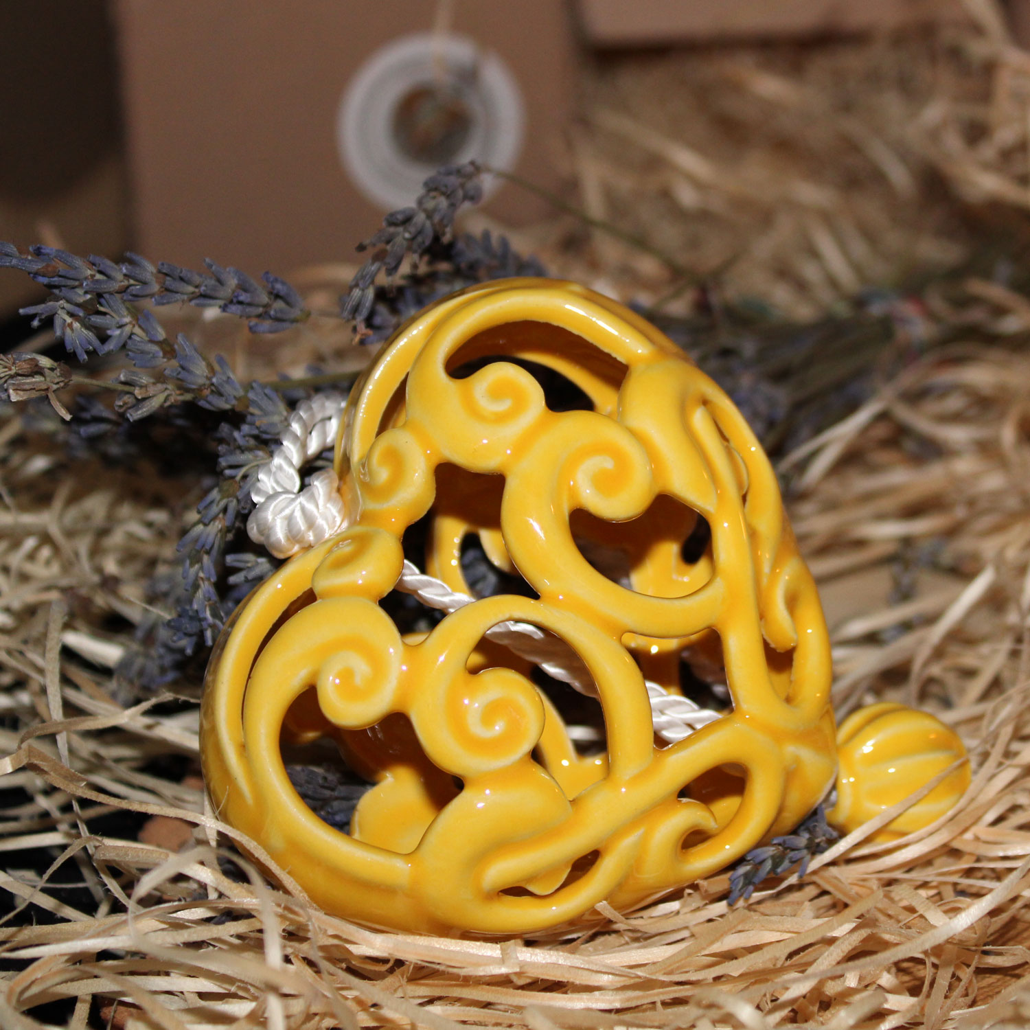 Herz "Gelb" in Geschenkbox