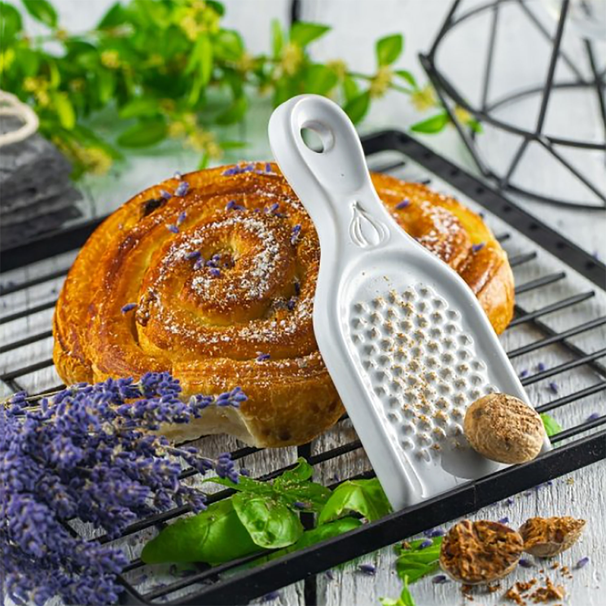 Knoblauchreibe - Weiß