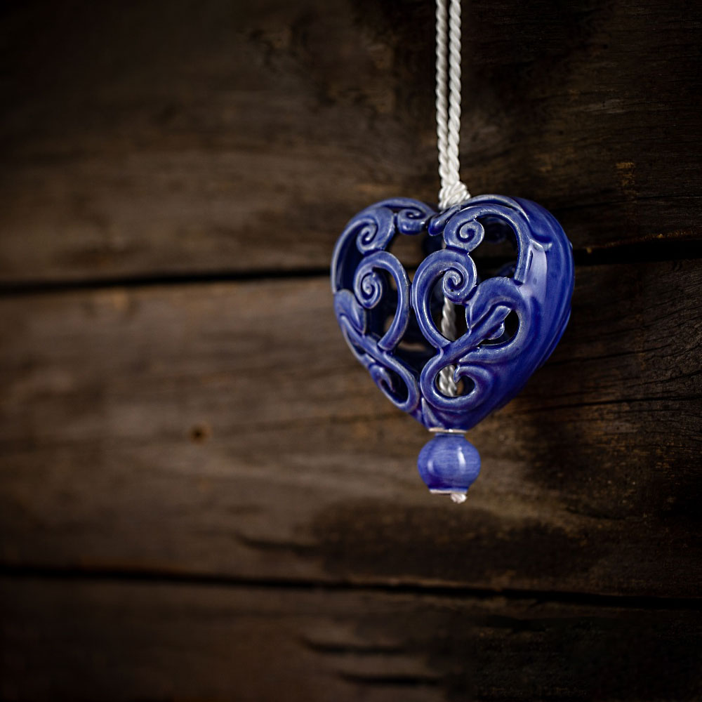 Herz "Königsblau" in Geschenkbox