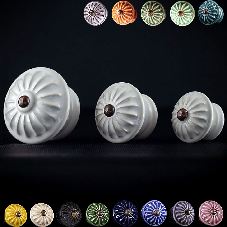 Keramischer Knauf Margerite