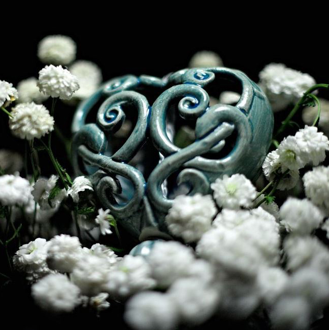 Herz "Blau" in Geschenkbox