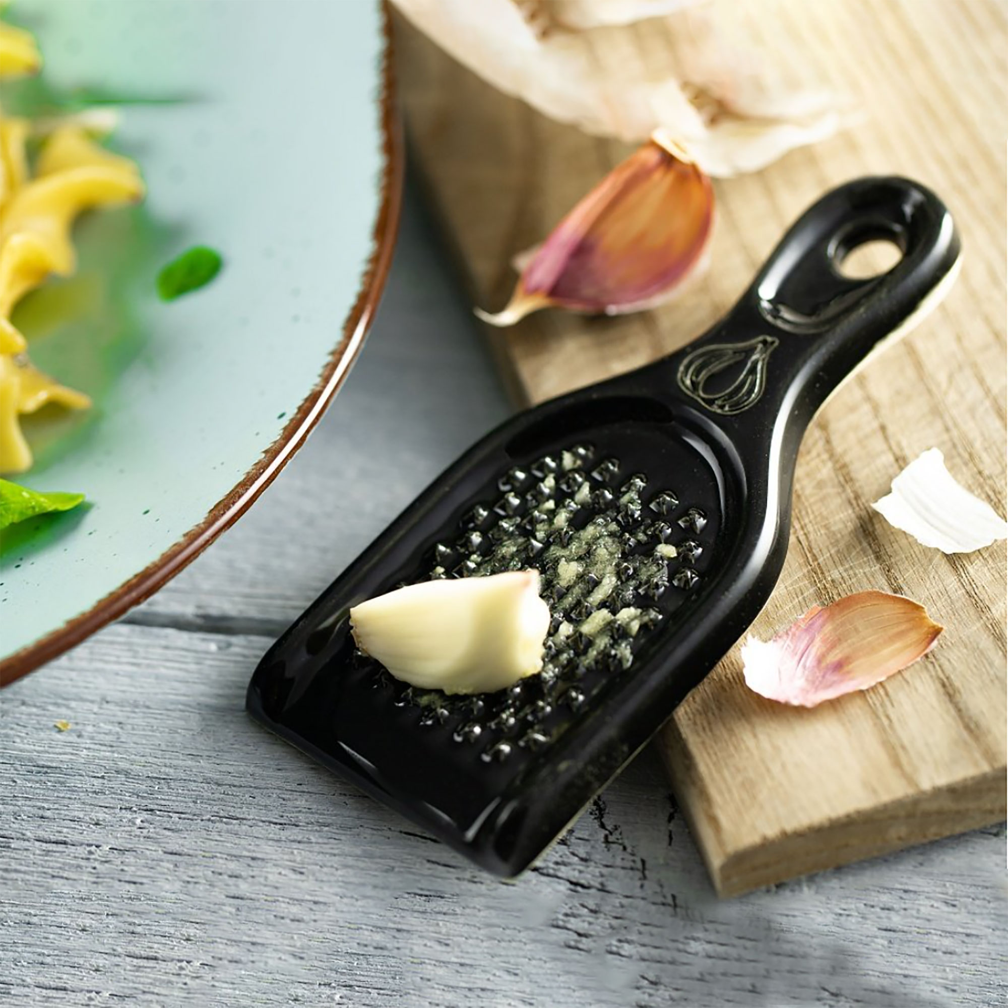 Knoblauchreibe - Schwarz