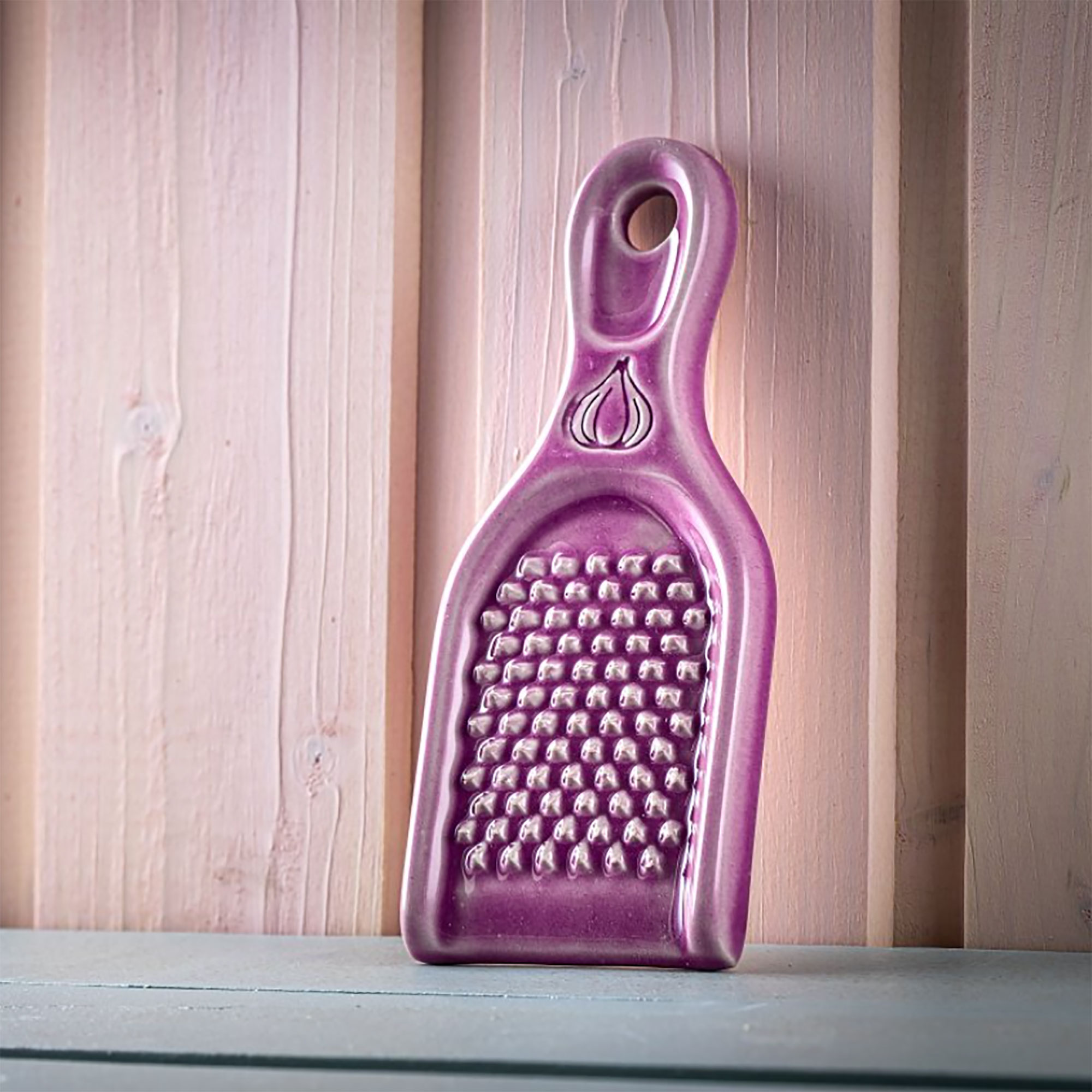 Knoblauchreibe - Lila