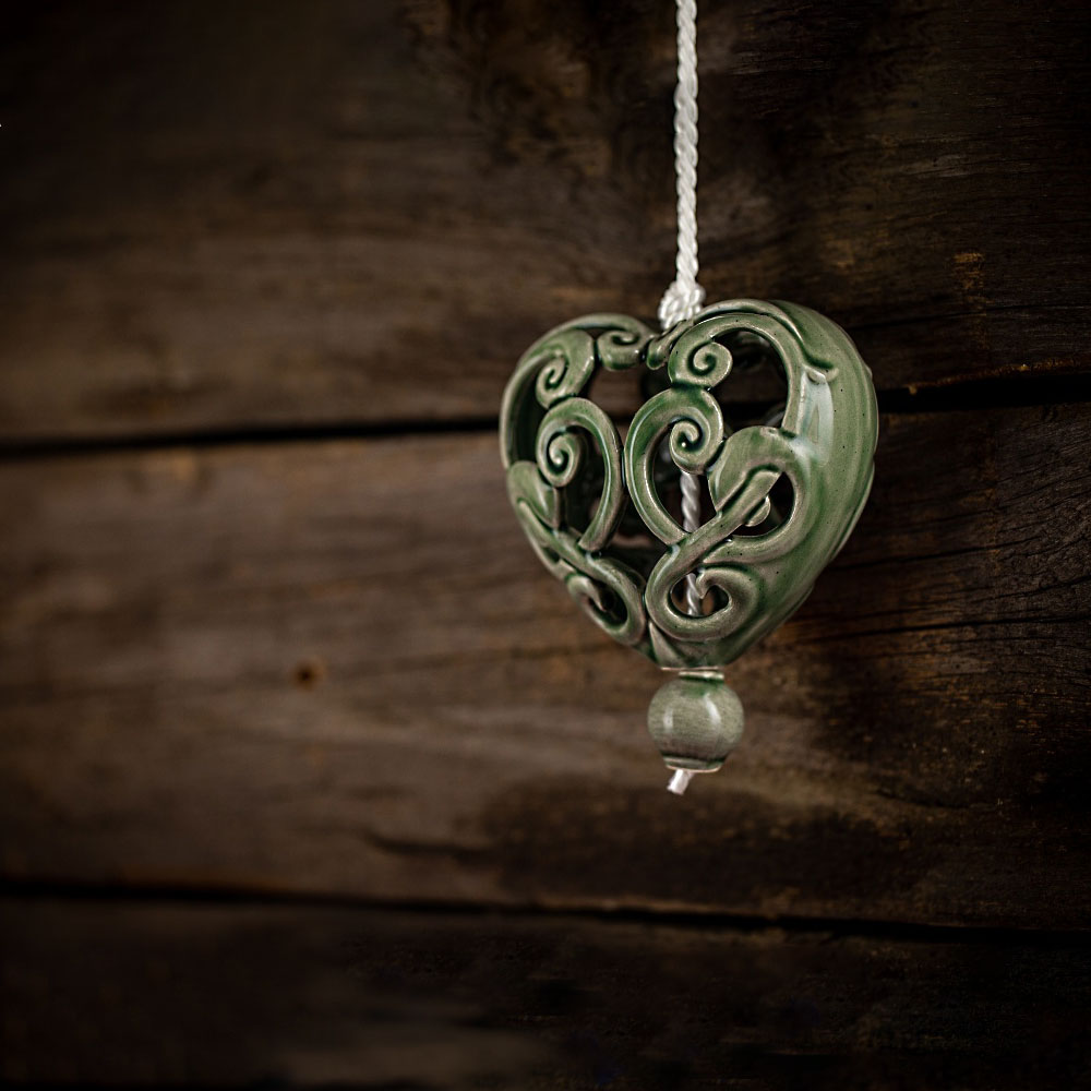 Herz "Olive" in Geschenkbox