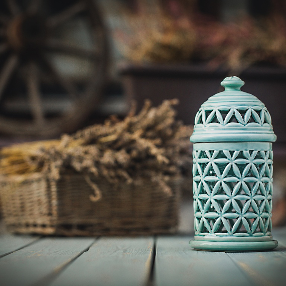 Duftlampe Blume des Lebens "Mint"