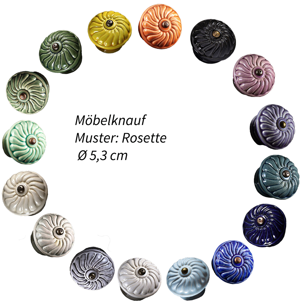 Keramischer Knauf Rosette