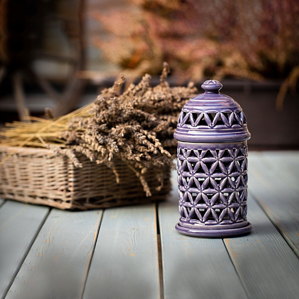 Duftlampe Blume des Lebens "Lavendel"