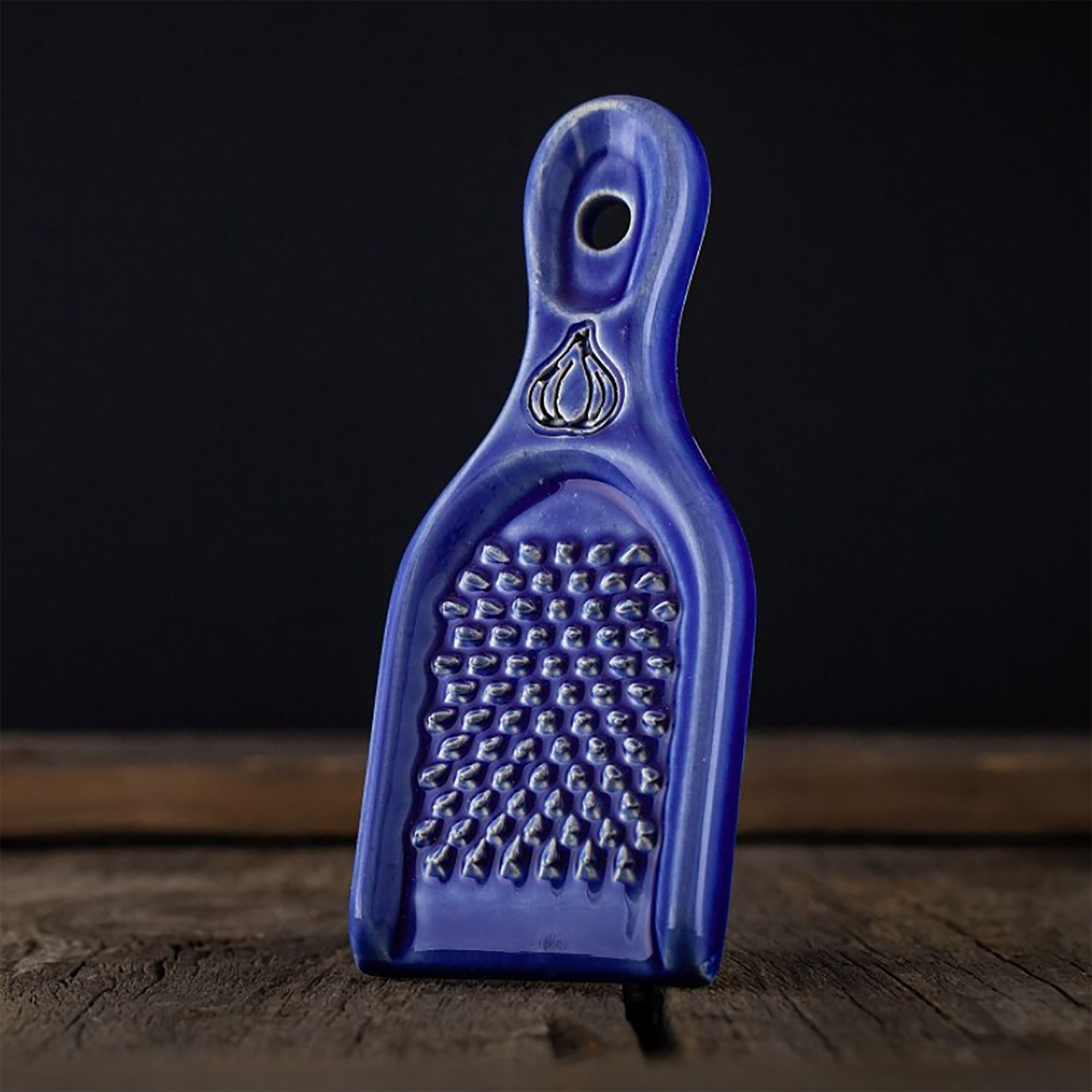 Knoblauchreibe - Königsblau